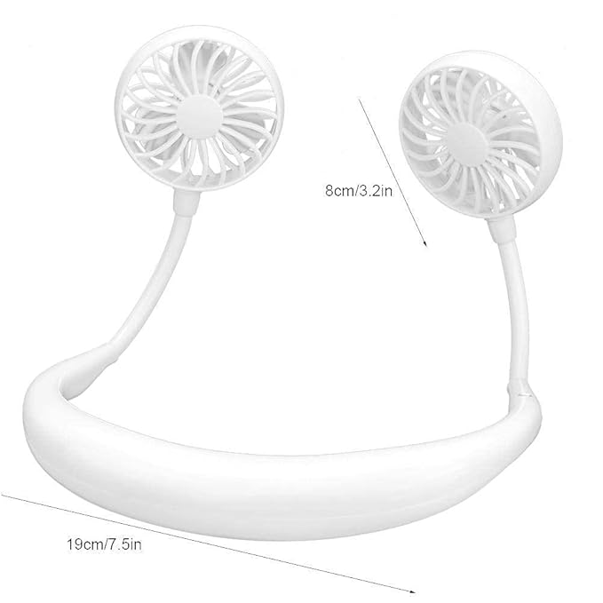 Hand Free Personal Fan – Portable USB Rechargeable Mini Neck Fan