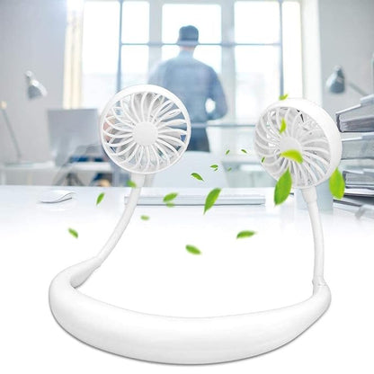 Hand Free Personal Fan – Portable USB Rechargeable Mini Neck Fan